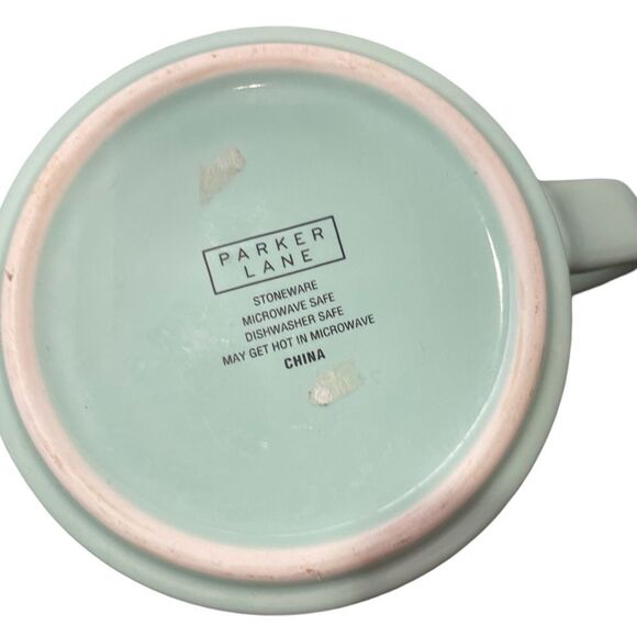 Park Lane Green Dining Mug with Elegant Handle - Picture 3 of 3